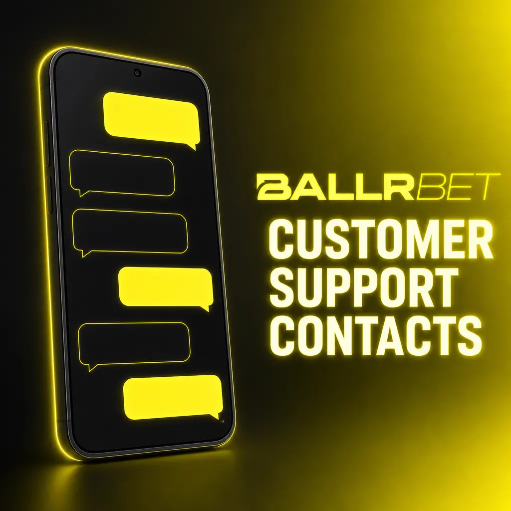 BallrBet customer support contact options including live chat, email, and help centre for payment queries